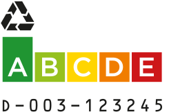 Raw material efficiency label